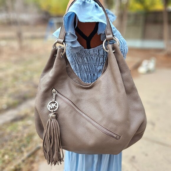 Michael Kors Large Hobo Leather Shoulder Bag Pre-owned - Picture 1 of 9
